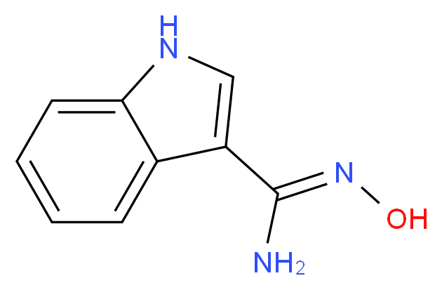 N'-Hydroxy-1H-indole-3-carboximidamide_分子结构_CAS_95649-37-9)