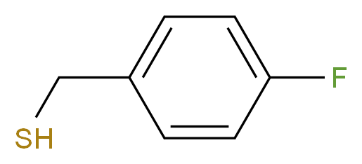 (4-fluorophenyl)methanethiol_分子结构_CAS_15894-04-9