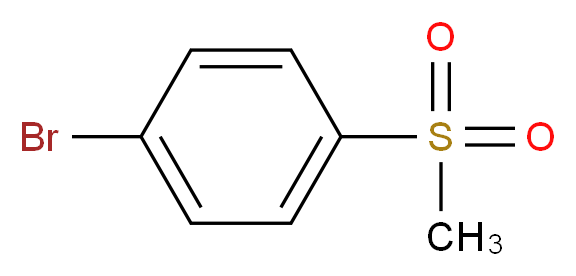 1-Bromo-4-(methylsulfonyl)benzene_分子结构_CAS_3466-32-8)