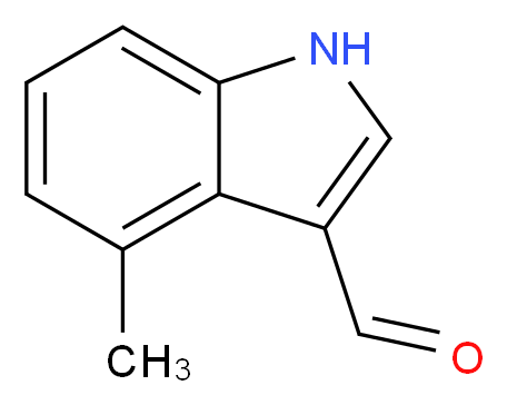 4-methyl-1H-indole-3-carbaldehyde_分子结构_CAS_4771-48-6