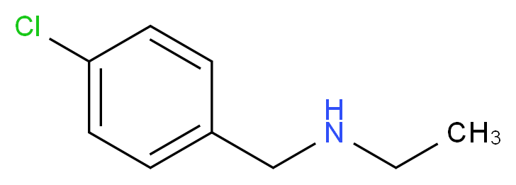 [(4-chlorophenyl)methyl](ethyl)amine_分子结构_CAS_69957-83-1