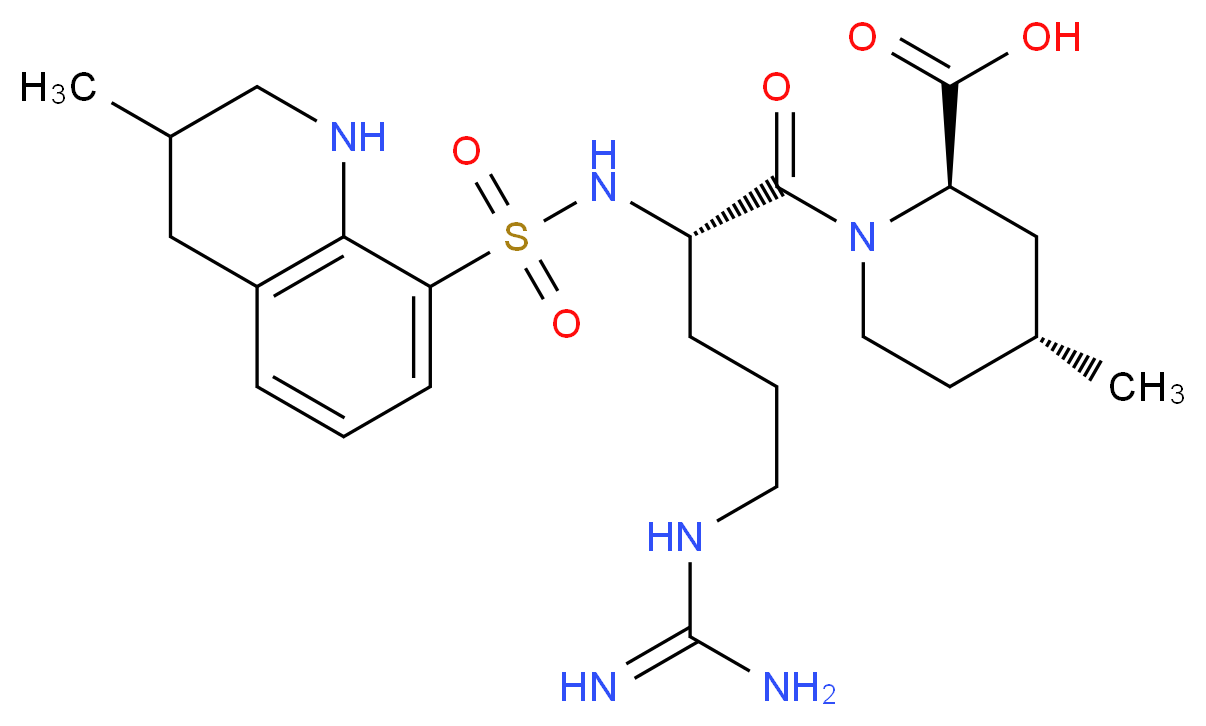 Argatroban anhydrous_分子结构_CAS_74863-84-6)