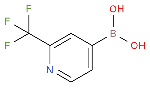 [2-(trifluoromethyl)pyridin-4-yl]boronic acid_分子结构_CAS_1093407-58-9