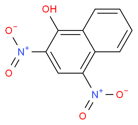 2,4-Dinitro-1-naphthol_分子结构_CAS_605-69-6)