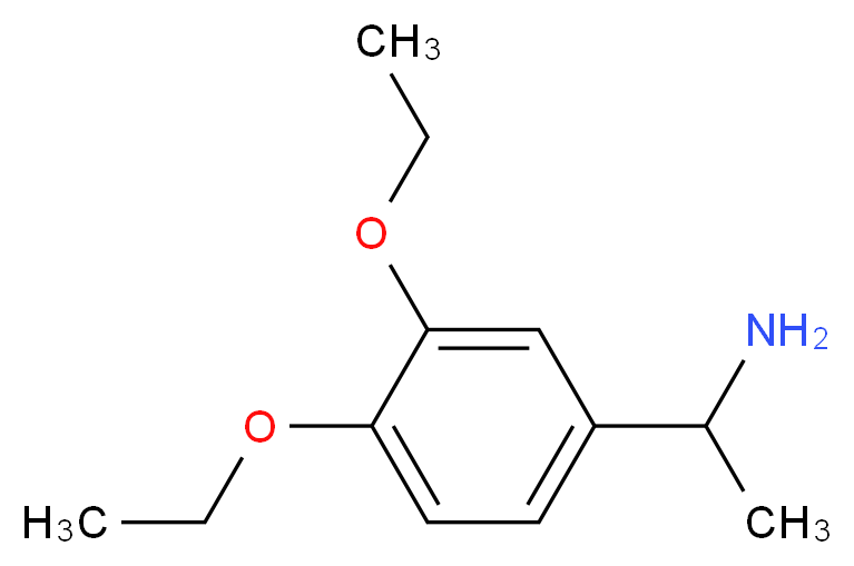 1-(3,4-diethoxyphenyl)ethanamine_分子结构_CAS_105321-50-4)