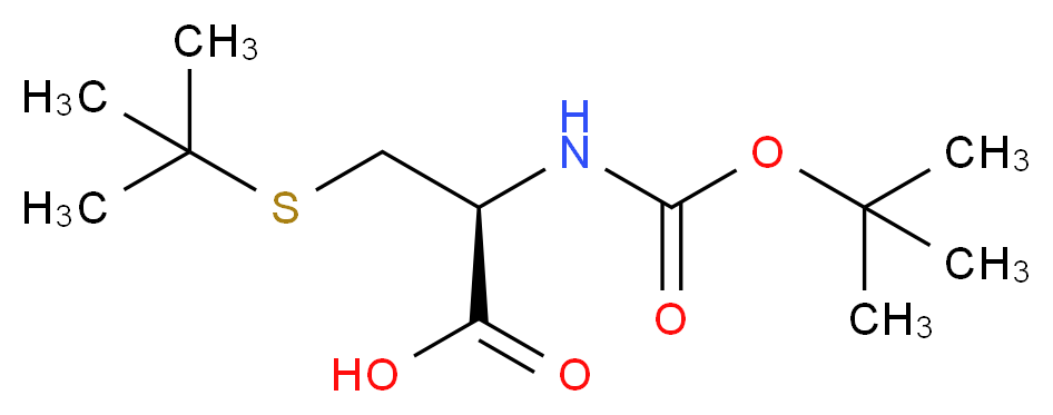 Boc-S-t-butyl-D-cysteine_分子结构_CAS_)