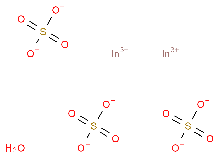 硫酸铟(III) 水合物_分子结构_CAS_304655-87-6)