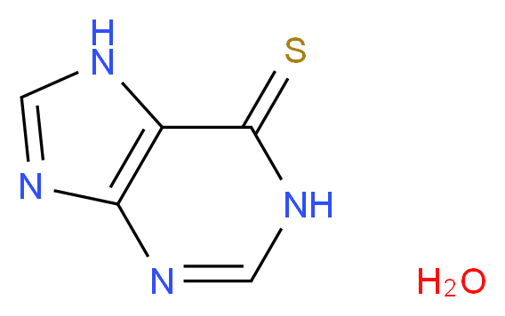 6-MERCAPTOPURINE MONOHYDRATE_分子结构_CAS_6112-76-1)