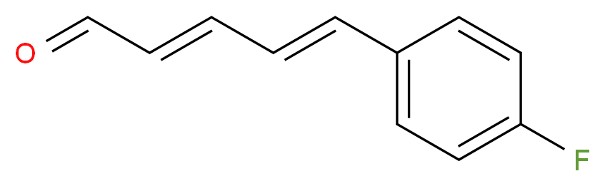 (2E,4E)-5-(4-fluorophenyl)penta-2,4-dienal_分子结构_CAS_106485-23-8