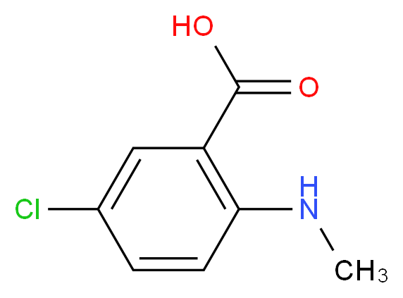 5-chloro-2-(methylamino)benzoic acid_分子结构_CAS_33280-14-7)