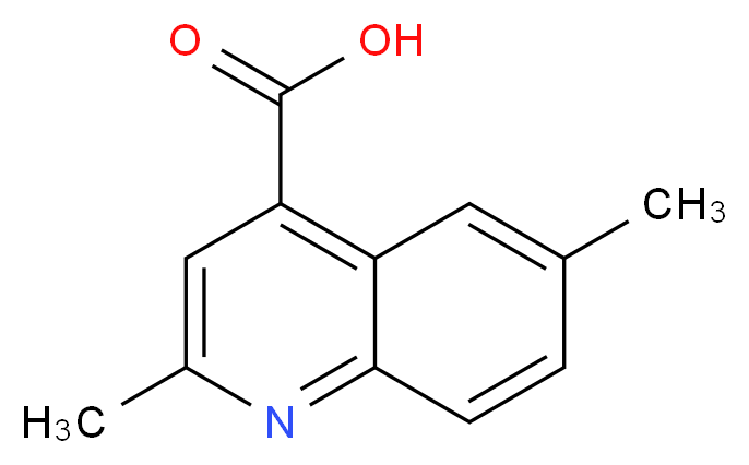 2,6-Dimethyl-quinoline-4-carboxylic acid_分子结构_CAS_104175-33-9)