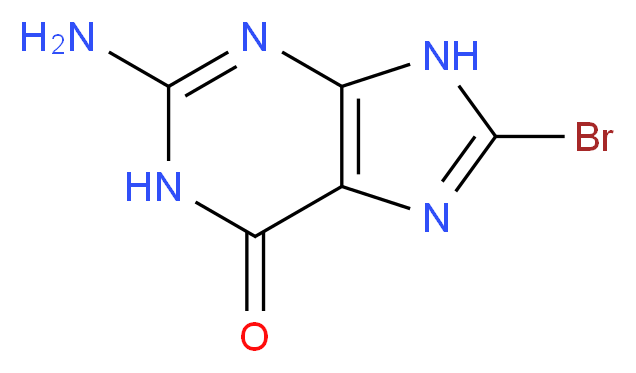 2-amino-8-bromo-1H-purin-6(9H)-one_分子结构_CAS_)