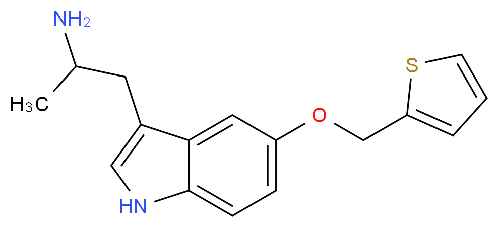 1-[5-(thiophen-2-ylmethoxy)-1H-indol-3-yl]propan-2-amine_分子结构_CAS_160521-72-2