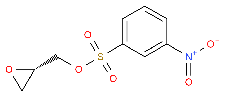 (S)-Oxiran-2-ylmethyl 3-nitrobenzenesulfonate_分子结构_CAS_115314-14-2)