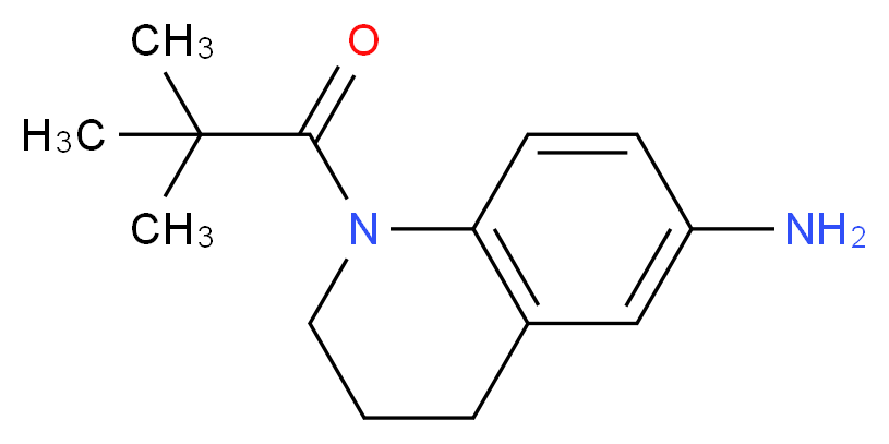 1-(2,2-Dimethylpropanoyl)-1,2,3,4-tetrahydroquinolin-6-amine_分子结构_CAS_)