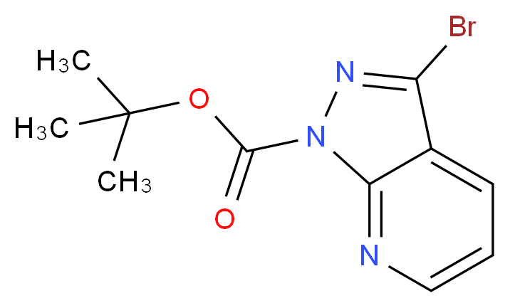 tert-Butyl 3-Bromopyrazolo[3,4-b]pyridine-1-carboxylate_分子结构_CAS_1234616-46-6)