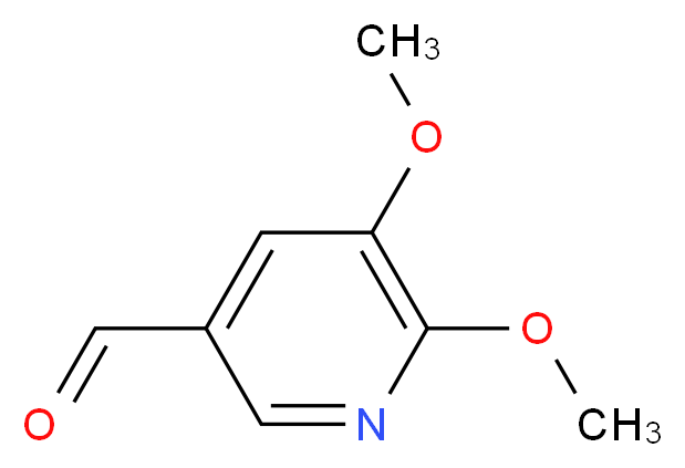 5,6-Dimethoxynicotinaldehyde_分子结构_CAS_52605-99-9)