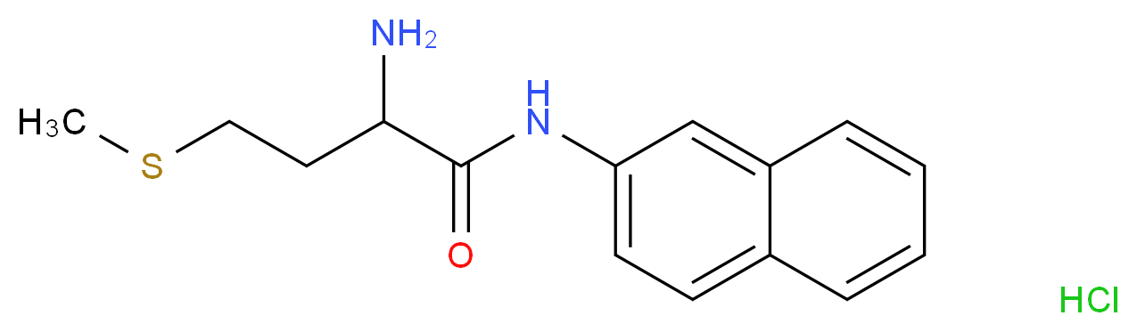 2-amino-4-(methylsulfanyl)-N-(naphthalen-2-yl)butanamide hydrochloride_分子结构_CAS_97405-58-8