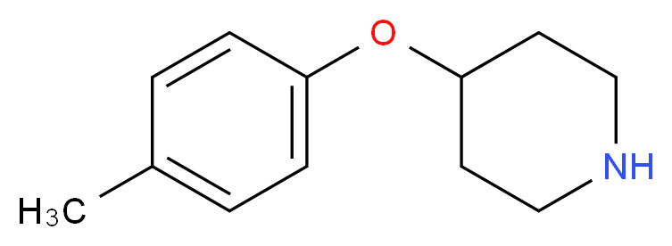 4-(4-methylphenoxy)piperidine_分子结构_CAS_63843-49-2