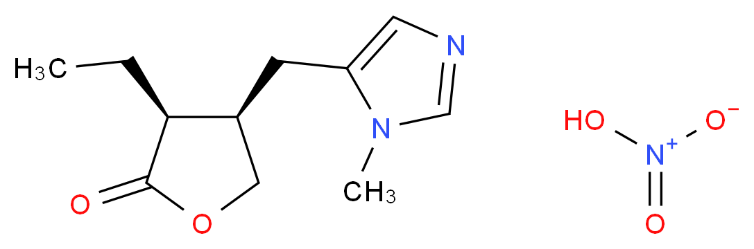 毛果芸香碱 硝酸酯_分子结构_CAS_148-72-1)