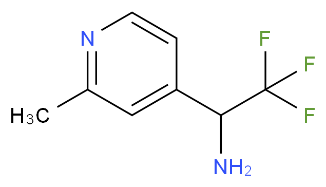 2,2,2-trifluoro-1-(2-methylpyridin-4-yl)ethan-1-amine_分子结构_CAS_1060806-36-1