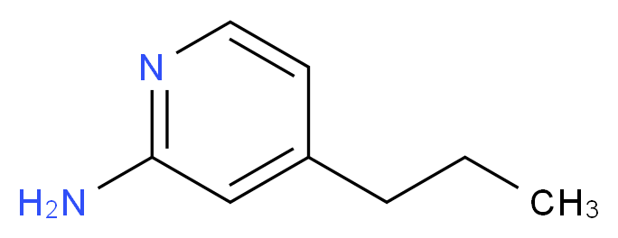 4-PROPYLPYRIDIN-2-YLAMINE_分子结构_CAS_61702-15-6)