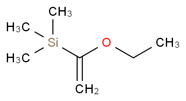 (1-ethoxyethenyl)trimethylsilane_分子结构_CAS_81177-92-6