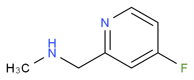 1-(4-fluoropyridin-2-yl)-N-methylmethanamine_分子结构_CAS_1060809-42-8)