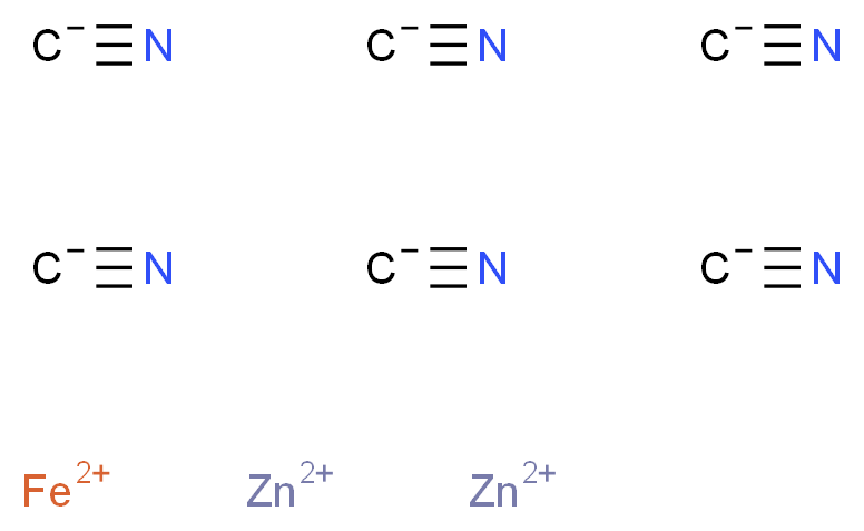 ZINC FERROCYANIDE_分子结构_CAS_14883-46-6)