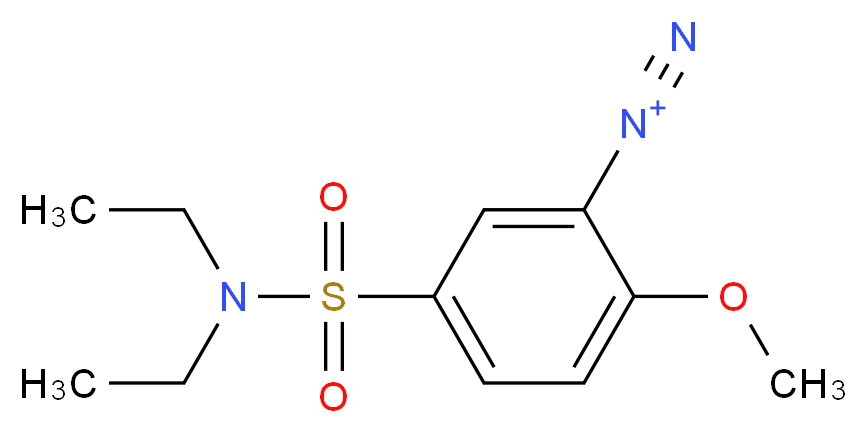 5-(diethylsulfamoyl)-2-methoxybenzene-1-diazonium_分子结构_CAS_27580-14-9