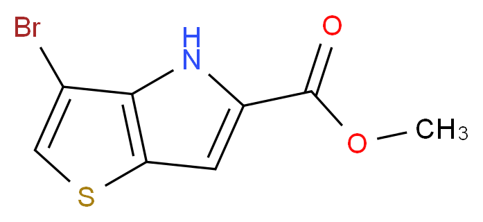 Methyl 3-bromo-4H-thieno[3,2-b]pyrrole-5-carboxylate_分子结构_CAS_1105187-36-7)