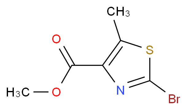 Methyl 2-bromo-5-methyl-1,3-thiazole-4-carboxylate_分子结构_CAS_56355-61-4)