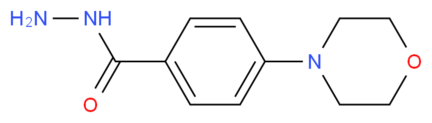 4-Morpholinobenzenecarbohydrazide_分子结构_CAS_)