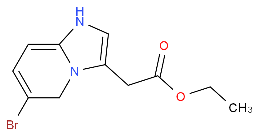 Ethyl 2-(6-bromoimidazo[1,2-a]pyridin-3-yl)acetate_分子结构_CAS_603311-76-8)