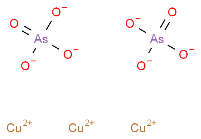 tricopper(2+) ion diarsorate_分子结构_CAS_7778-41-8