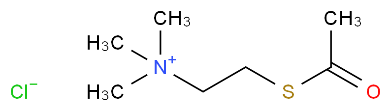 ACETYLTHIOCHOLINE CHLORIDE_分子结构_CAS_6050-81-3)