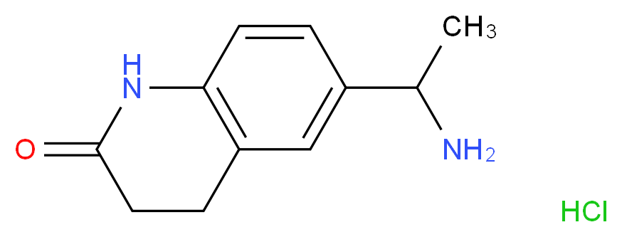 6-(1-aminoethyl)-1,2,3,4-tetrahydroquinolin-2-one hydrochloride_分子结构_CAS_)