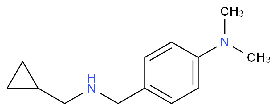 4-{[(cyclopropylmethyl)amino]methyl}-N,N-dimethylaniline_分子结构_CAS_)