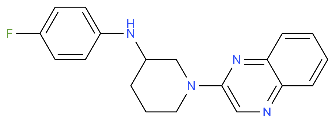N-(4-fluorophenyl)-1-(2-quinoxalinyl)-3-piperidinamine_分子结构_CAS_)