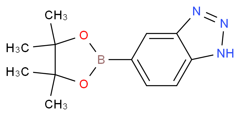 5-(tetramethyl-1,3,2-dioxaborolan-2-yl)-1H-1,2,3-benzotriazole_分子结构_CAS_1257651-13-0