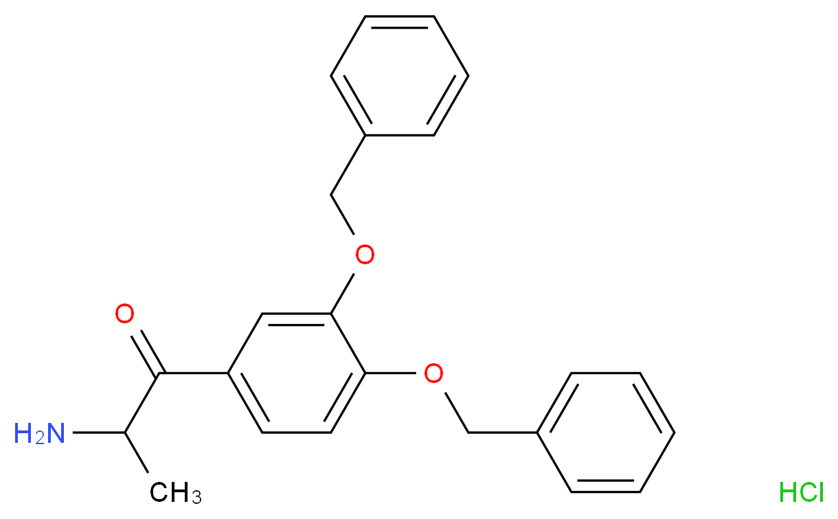 2-Amino-3',4'-dibenzyloxypropiophenone Hydrochloride_分子结构_CAS_1219199-37-7)