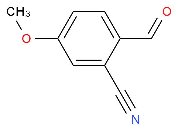 2-formyl-5-methoxybenzonitrile_分子结构_CAS_21962-47-0