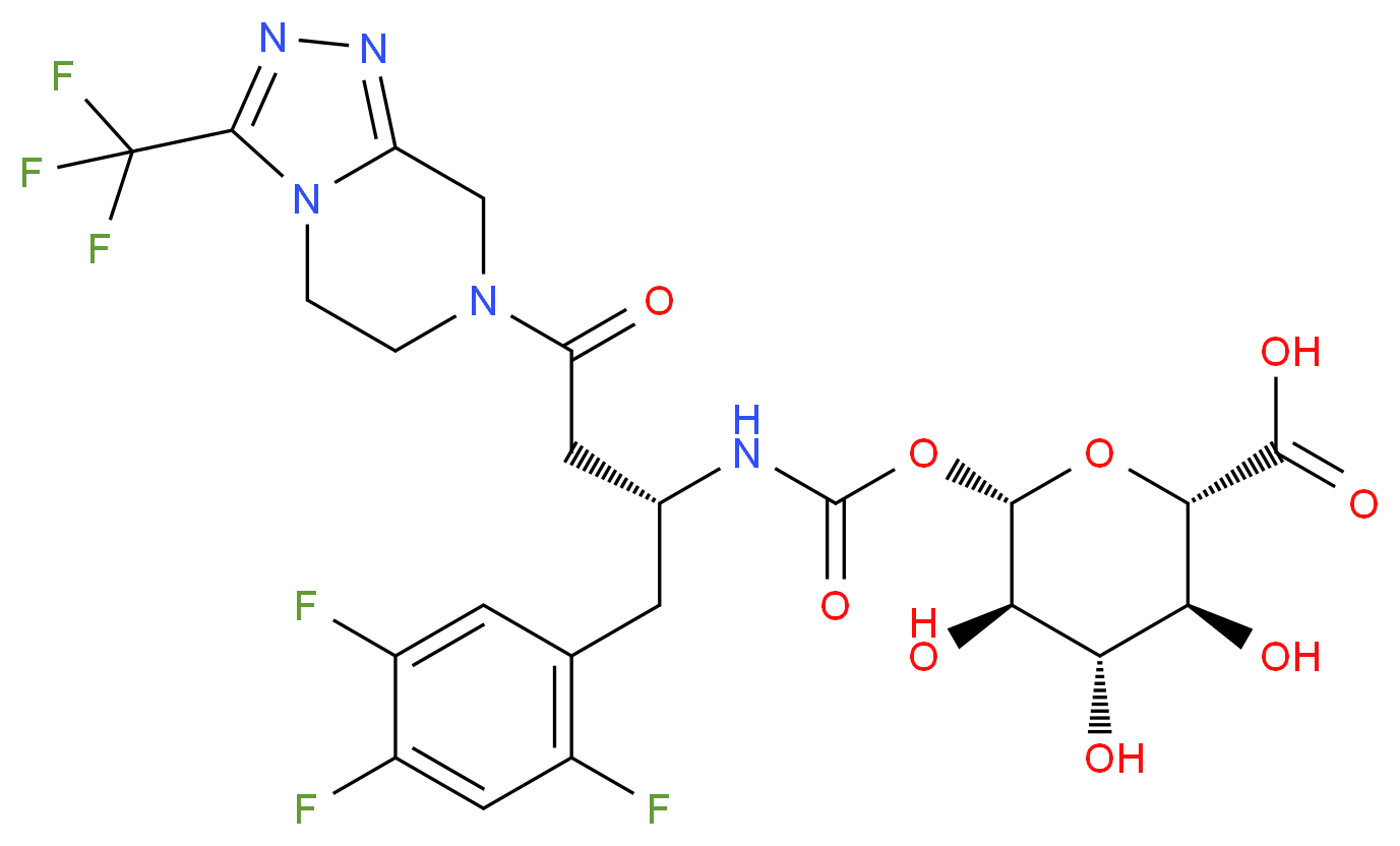 Sitagliptin Carbamoyl β-D-Glucuronide_分子结构_CAS_940002-59-5)