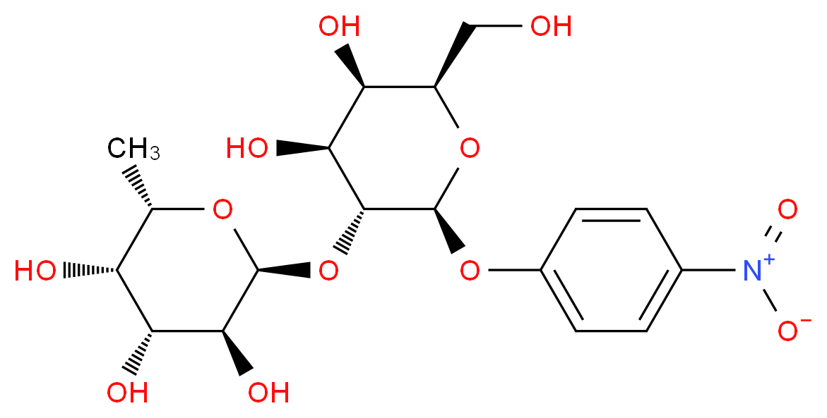 p-Nitrophenyl 2-O-(α-L-fucopyranosyl)-β-D-galactopyranoside_分子结构_CAS_66347-27-1)