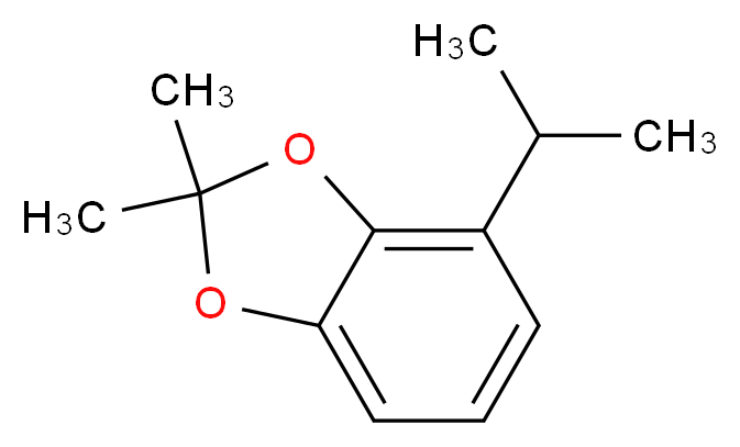 2,2-dimethyl-4-(propan-2-yl)-2H-1,3-benzodioxole_分子结构_CAS_201166-22-5