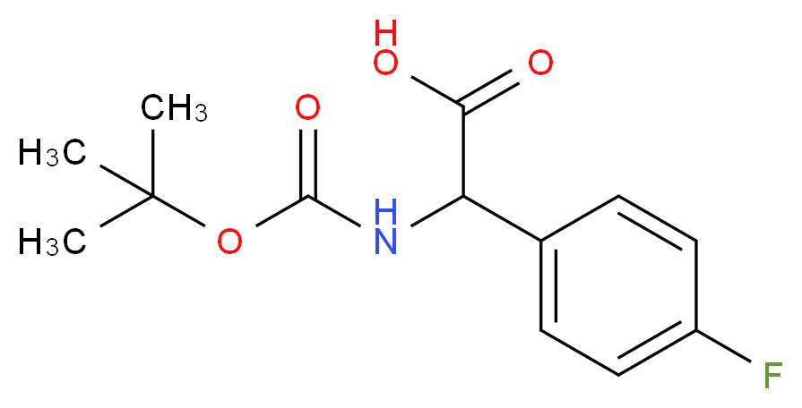 4-Fluorophenylglycine-N-Boc protected_分子结构_CAS_142121-93-5)