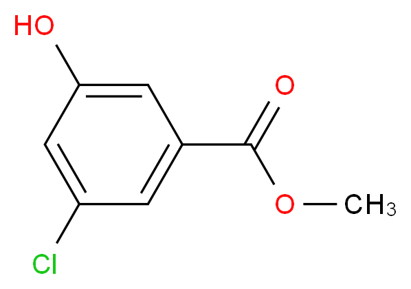 methyl 3-chloro-5-hydroxybenzoate_分子结构_CAS_98406-04-3