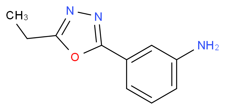 3-(5-ethyl-1,3,4-oxadiazol-2-yl)aniline_分子结构_CAS_)