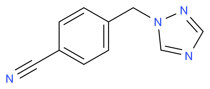 4-(1H-1,2,4-triazol-1-ylmethyl)benzonitrile_分子结构_CAS_112809-25-3