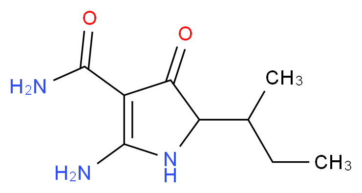 2-amino-5-sec-butyl-4-oxo-4,5-dihydro-1H-pyrrole-3-carboxamide_分子结构_CAS_)